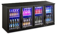 商業ビール冷却装置4ガラス ドアの小型飲み物冷却装置ビールより涼しい冷却装置フリーザー