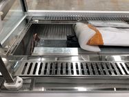 大理石の基礎ファンの冷却を用いるデザートのケーキのショーケースのパン屋の表示冷却装置