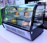 最近デスクトップのケーキのショーケースの商業パン屋のガラス表示冷凍装置