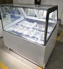 セリウムが付いている冷凍装置のアイス クリームのショーケースのフリーザーの表示