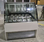 二重層のAnti-Fogガラスが付いているモダンなデザインのアイスキャンデーの表示ショーケースのアイス クリームのフリーザー
