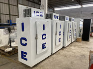 固体ドアの屋外の氷のマーチャンダイザーによって袋に入れられる氷貯蔵のフリーザー