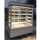 縦のパン屋のガラス ショーケース、清涼飲料冷却装置4棚のタイプを冷却するファン