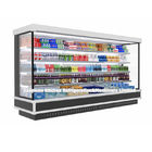 スーパーマーケットの直立したクーラーの飲み物および野菜のための商業Multideckの開いた前部表示スリラーのキャビネット