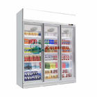 表示冷却装置スーパーマーケット3のドアの飲料のより冷たいガラス ドア冷却装置ショーケース