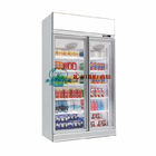 スーパーマーケット2~8Cのガラス ドアの飲料のクーラーの直立した表示冷却装置