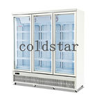 2~8℃ R290のスーパーマーケット冷却装置ガラス ドアの冷たい飲み物の直立したクーラーの陳列ケース