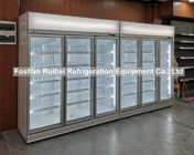 冷却装置高性能の直立したフリーザーのガラス ドアのショーケース