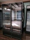 商業冷たい飲み物冷却装置表示垂直3ドア棒ビール クーラー
