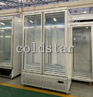 高容量のbeveragのための商業冷たい柔らかいエネルギー飲み物冷却装置3透明なガラス ドアの表示直立したクーラー