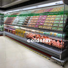 直立したスーパーマーケットの開いた前部野菜表示スリラーの空気クーラー