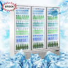 Embracoの圧縮機R290の清涼飲料の表示冷却装置1500Lガラス ドア冷却装置ショーケース