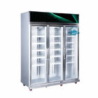 アイス クリームおよび冷凍食品のための電気熱するガラス ドアの縦のスーパーマーケットの表示フリーザー