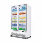 飲料/ビール/ミルクのための直立物によって自動霜を取り除かれる商業スーパーマーケットのガラス ドアの冷蔵庫の冷凍庫の表示