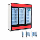 ファンの冷却のスリラー3のガラス ドアの直立した冷蔵庫の冷凍庫のショーケース
