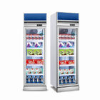 商業冷凍装置のガラス ドアのスリラーの飲料の表示クーラー400Lの縦のフリーザー