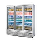 1600L 5 -層の清涼飲料冷却装置陳列ケースのガラス ドアの直立したクーラー