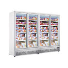低温のコマーシャル4のガラス ドアの大きいスーパーマーケット冷却装置直立したフリーザー