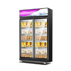 冷凍食品かアイス クリームを表示するための商業冷やされていたガラス ドアの地位のフリーザー