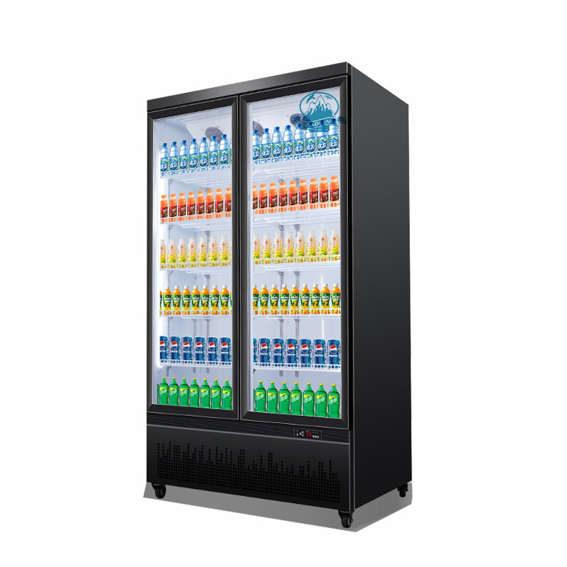 2つのガラス ドアの商業直立した飲料の表示より涼しい冷却装置