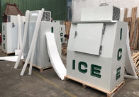 給油所の氷のクーラーの直立した固体ドアのフリーザーの氷の収納用の箱