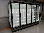 ガラス ドアが付いている商業スーパーマーケットの冷凍の開いたスリラー