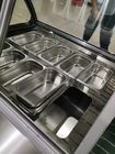 商業18の皿は空冷のアイス クリームの表示フリーザーのイタリアのGelatoのガラス表示冷却装置を