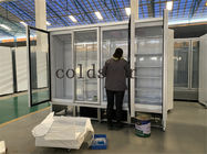 4つのドア ビール飲料冷却装置商業縦の冷たい飲み物の表示冷却装置ガラス ドアのクーラー