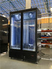 表示冷蔵庫の冷凍庫1000Lの倍のガラス ドアはクーラー冷却装置ショーケースを飲む