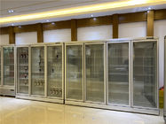 新式の直立した飲料のショーケースの商業直立したクーラーの店冷却装置ガラス ドアのクーラー