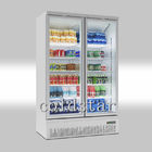 二重ガラス ドアの冷蔵庫の冷凍庫エネルギーは表示クーラーを飲む