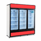 新しい商業縦のアイス クリームの表示直立した冷凍庫の冷凍食品のフリーザー