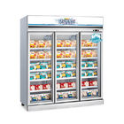 直立したgelatoのフリーザー冷却装置商業冷凍食品のアイス クリームのガラス ドアの表示冷却装置