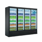 直立した飲料の表示クーラー4のガラス ドアの縦のショーケースの冷たい飲み物/清涼飲料冷却装置