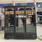 スーパーマーケット3のドア冷却装置ショーケース2~8℃の直立したガラス ドア冷却装置