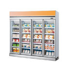 4つのドアのスーパーマーケットの冷凍装置の直立したフリーザーのショーケース