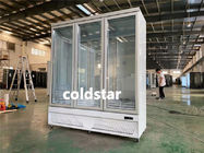 商業飲料のクーラー3のドアの表示冷却装置直立したガラス冷やされていたショーケース