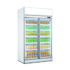 専門の表示スリラーの両開きドアの表示冷蔵庫の冷凍庫