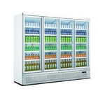 スーパーマーケットの冷凍装置1 2 3 4つのドアの表示冷却装置飲み物のクーラー