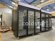 冷たい飲み物の表示冷却装置のための1000Lスーパーマーケットの直立した商業スリラー