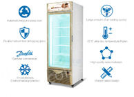 スーパーマーケットによって冷やされているショーケースのアイス クリームの直立した表示フリーザーの商業ガラス ドアのフリーザー