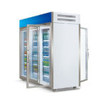 商業前後開いた様式の空冷の冷たい飲み物冷却装置ガラス ドア冷却装置、コンビニエンス ストアの飲料