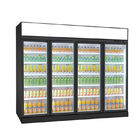 ファンの冷却のスリラーの清涼飲料のショーケースのスーパーマーケットのガラス ドア冷却装置陳列ケース