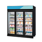 ガラス ドアのスーパーマーケットのための直立した飲料の表示冷蔵庫の冷凍庫