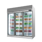 飲み物は冷却装置スーパーマーケット冷却装置承認されるセリウムが付いているガラス ドア ビール ガラス ビンのクーラーを表示する