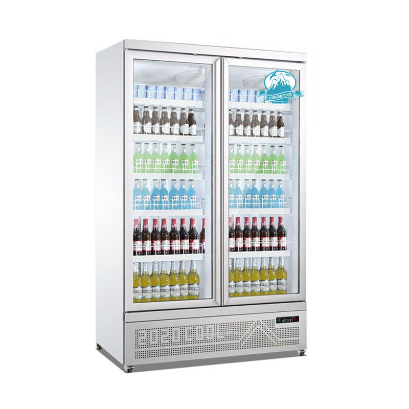 ガラス ドアの飲料の表示クーラー スーパーマーケットのための直立した冷却装置ショーケース