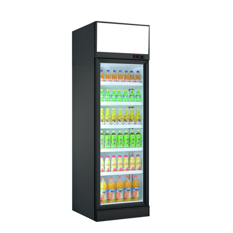 スーパーマーケットによって冷やされているショーケースの商業冷たい飲み物冷却装置直立した表示ガラス ドア冷却装置